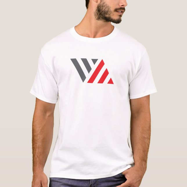 Classic Minimal Letter VA Monogram T-Shirt (Front)