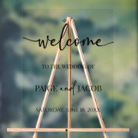 Classic Minimal Minimalist Wedding Welcome