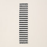 Classic Minimal Modern Black and White Striped Scarf<br><div class="desc">Modern Black and White Striped pattern</div>