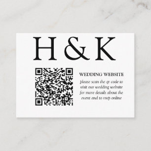 Classic Minimal Old Money Aesthetic Simple Wedding Enclosure Card