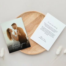 Classic Minimal Photo Hand Writing Script Wedding