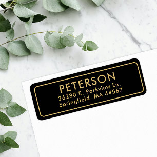 Classic Minimal Return Address Label