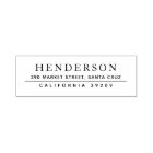 Classic Minimalist Family Name Return Address