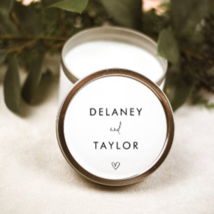 Classic Minimalist Mixed Font Simple Black  White  Classic Round Sticker