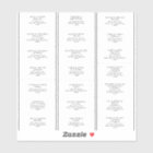Classic Minimalist Wedding Guest Address Labels