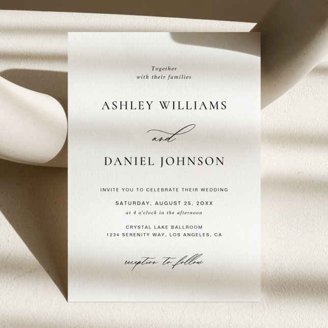 Classic Minimalist Wedding Invitation (Creator Uploaded)