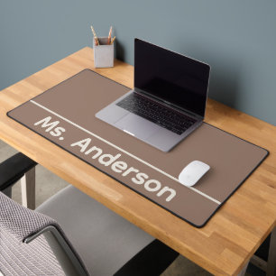 Classic Mocha Teacher Desk Mat