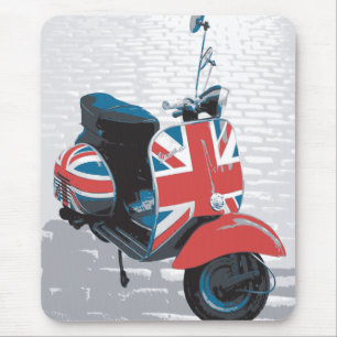 Classic Mod Scooter Mouse Mat