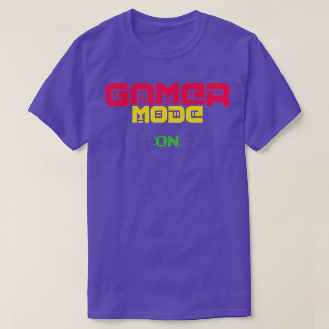 Classic  Mode On Video Game Lover  Gaming  T-Shirt (Design Front)