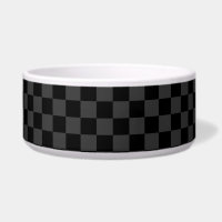 Classic Modern Black & Smoky Black Chequerboard 