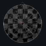 Classic Modern Black & Smoky Black Chequerboard Dartboard<br><div class="desc">The Black & Smoky Black Chequerboard pattern is a timeless yet contemporary design that exudes sophistication and versatility. Featuring alternating black and smoky black squares, this geometric composition creates a bold yet subtle contrast, making it perfect for fashion, interior design, and accessories. The monochrome aesthetic lends itself to both classic...</div>