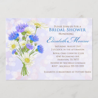 Classic Modern Bridal Shower Ivitation Invitation