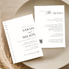Classic Modern Elegant All In One QR Code Wedding