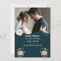 Classic Modern Elegant Wedding Photo
