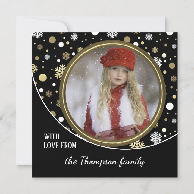 Classic Modern Love Holiday Seasons Greetings (Front)