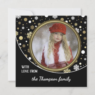 Classic Modern Love Holiday Seasons Greetings Card