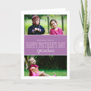 Classic & Modern Mother's Day Photo Card