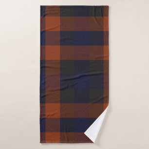 Classic Modern Plaid Tartan Seamless Pattern. appa Bath Towel