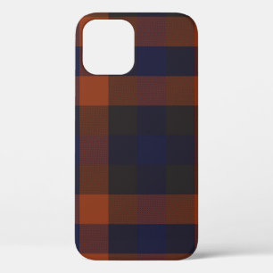 Classic Modern Plaid Tartan Seamless Pattern. appa iPhone 12 Case