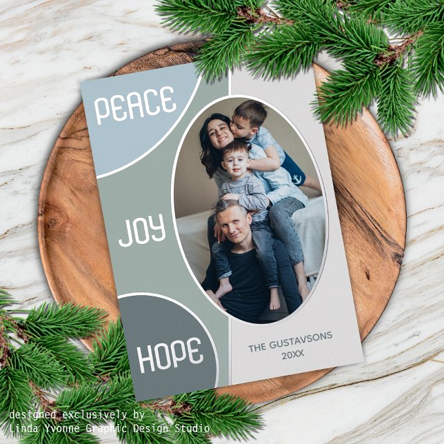 Classic Modern Seasons Greetings Silver Gold Foil Holiday Card (Creator Uploaded)