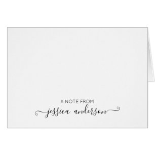 Classic Modern Stylish Elegant Black Grey Script