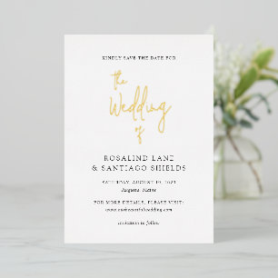 Classic Modern Wedding Save the Date