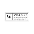 Classic Monogram Box Self-Inking Return Address