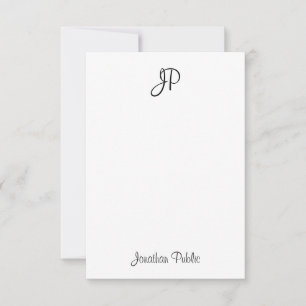 Classic Monogram Calligraphy Vertical Template