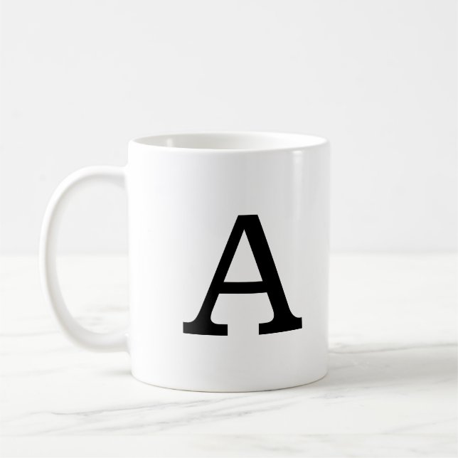 Classic Monogram Coffee Mug (Left)