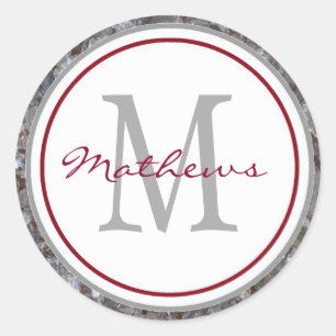 Classic Monogram Envelope Seals and Stickers