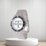 Classic Monogram Gift  Watch<br><div class="desc">This design was created though digital art. It may be personalised in the area provide or customising by choosing the click to customise further option and changing the name, initials or words. You may also change the text colour and style or delete the text for an image only design. Contact...</div>