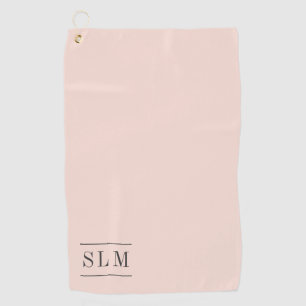 Classic monogram golf towel