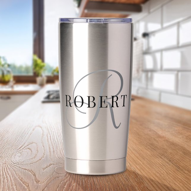 Classic Monogram Initial Name Insulated Tumbler (Creator Uploaded)