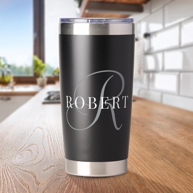 Classic Monogram Initial Name Insulated Tumbler (Creator Uploaded)