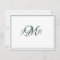 Classic Monogram Navy & White Flourish Script 