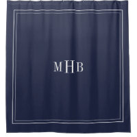 Classic Monogram on Midnight Blue Custom Colour