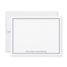 Classic Monogram Personalised Note Card