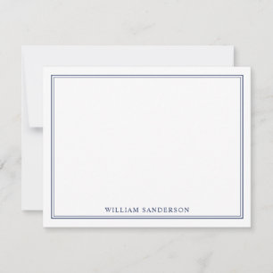 Classic Monogram Personalised Note Card