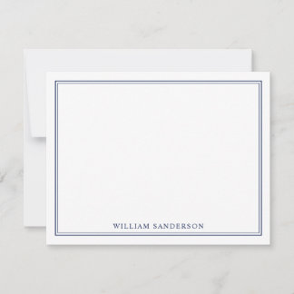 Classic Monogram Personalised Note Card