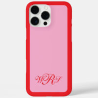 Classic Monogram Pink Red