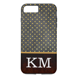Classic Monogram Polka Dots iPhone 8 Plus/7 Plus Case