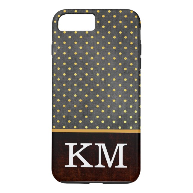 Classic Monogram Polka Dots Case-Mate iPhone Case (Back)