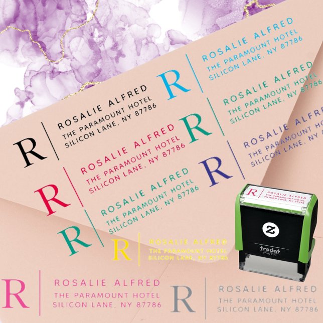 Classic Monogram Self-Inking Return Address Stamp (Creator Uploaded)