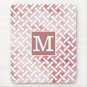 Classic Monogram Smokey Red Loose Weave II Mouse Mat