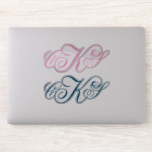 Classic Monogram Stickers | Initial Labels