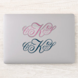 Classic Monogram Stickers   Initial Labels