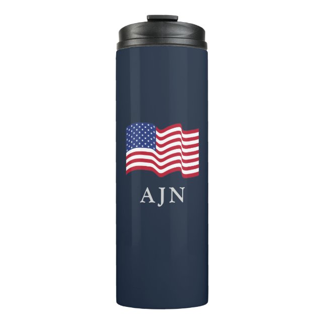 Classic Monogrammed American Thermal Tumbler  (Front)