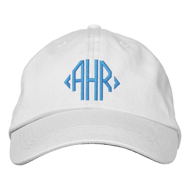 Classic Monogrammed Embroidered Hat (Front)