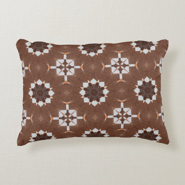 Classic Moroccan Geometric Decorative Patterns Cushion (Front)