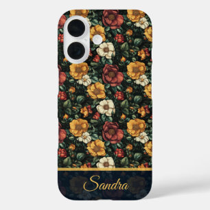 Classic Mother Gift Rose Name iPhone 16 Case